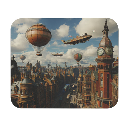 City Of Airships Mouse Pad – Dive Into A Steampunk Fantasy World