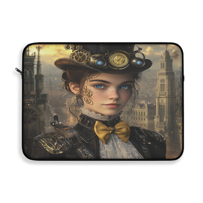 Chic Steampunk Heroine Laptop Sleeve