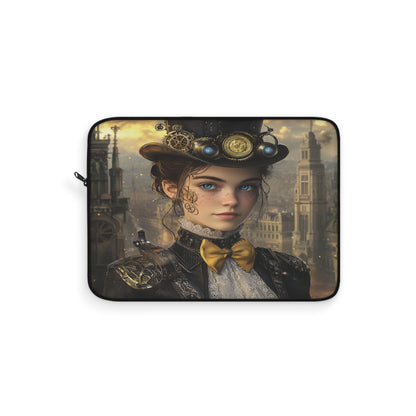 Chic Steampunk Heroine Laptop Sleeve