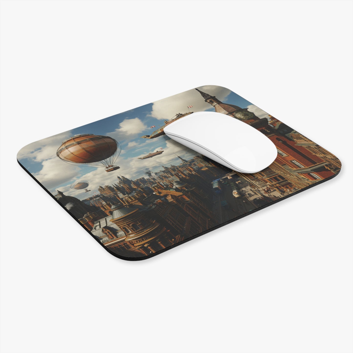 City Of Airships Mouse Pad – Dive Into A Steampunk Fantasy World