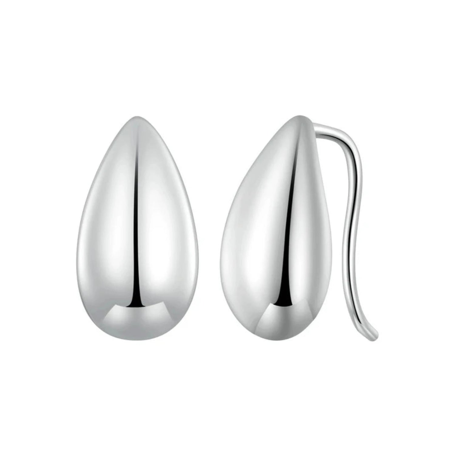 Bamoer Tear Drop Earrings-925 Sterling Silver - Silver Flee Gear