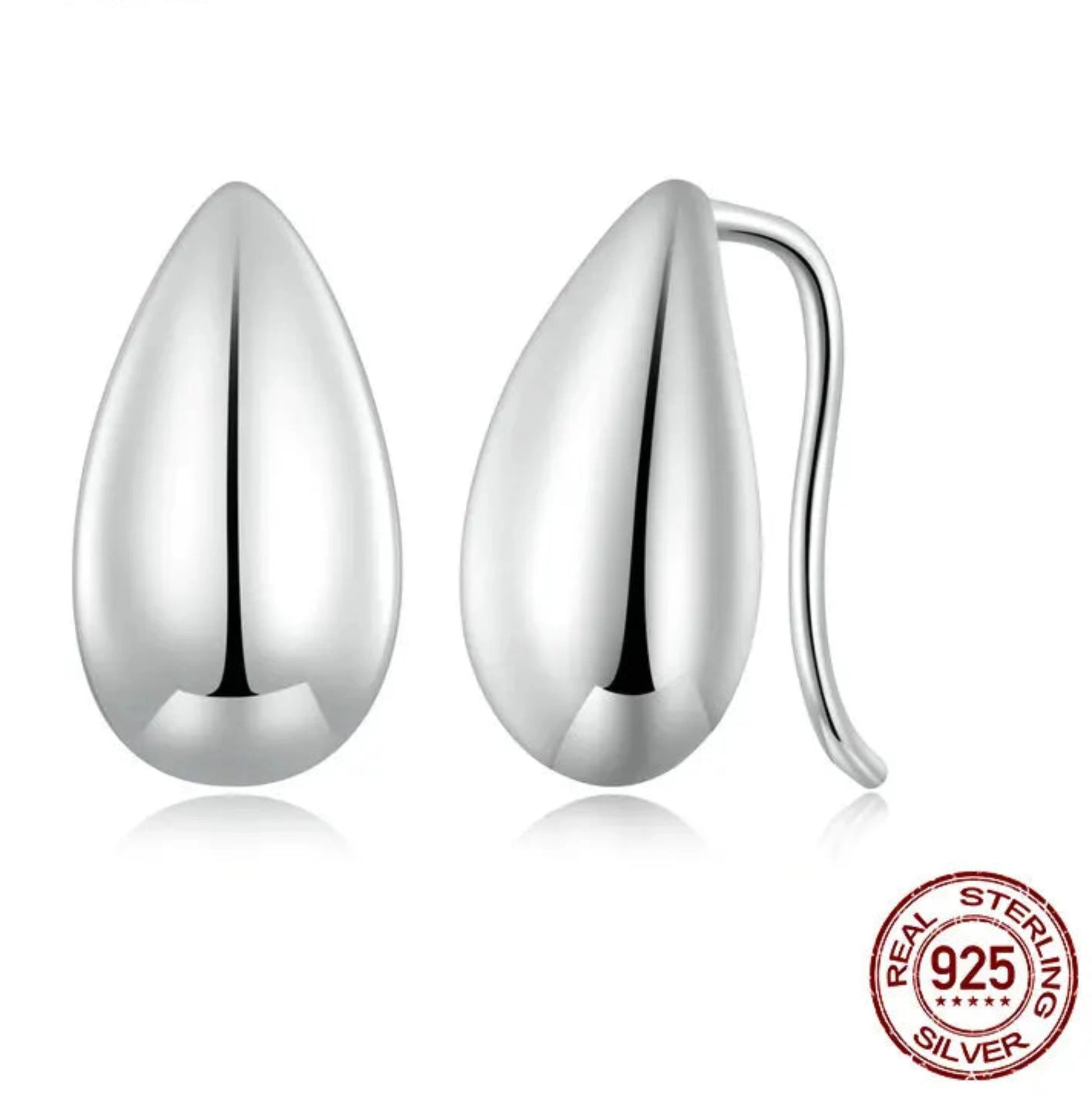 Bamoer Tear Drop Earrings-925 Sterling Silver - Flee Gear