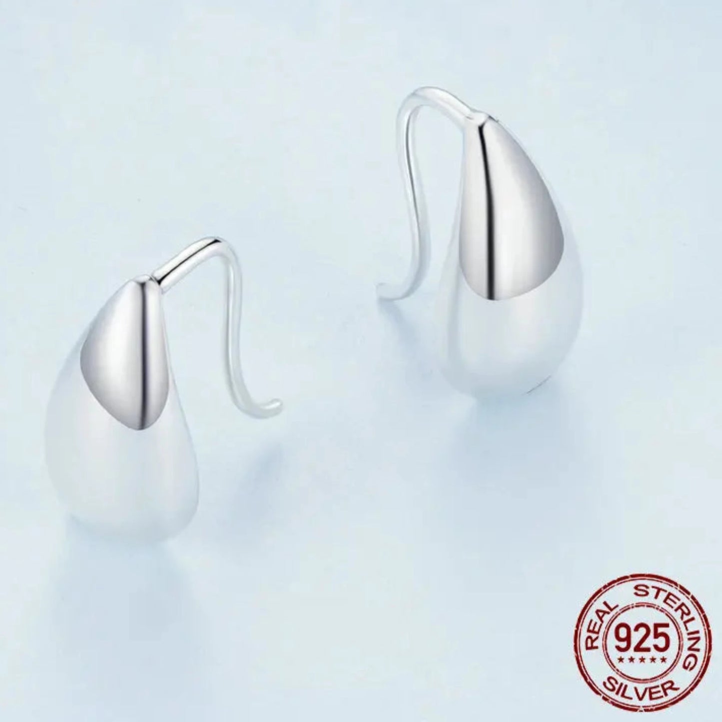 Bamoer Tear Drop Earrings-925 Sterling Silver - Flee Gear