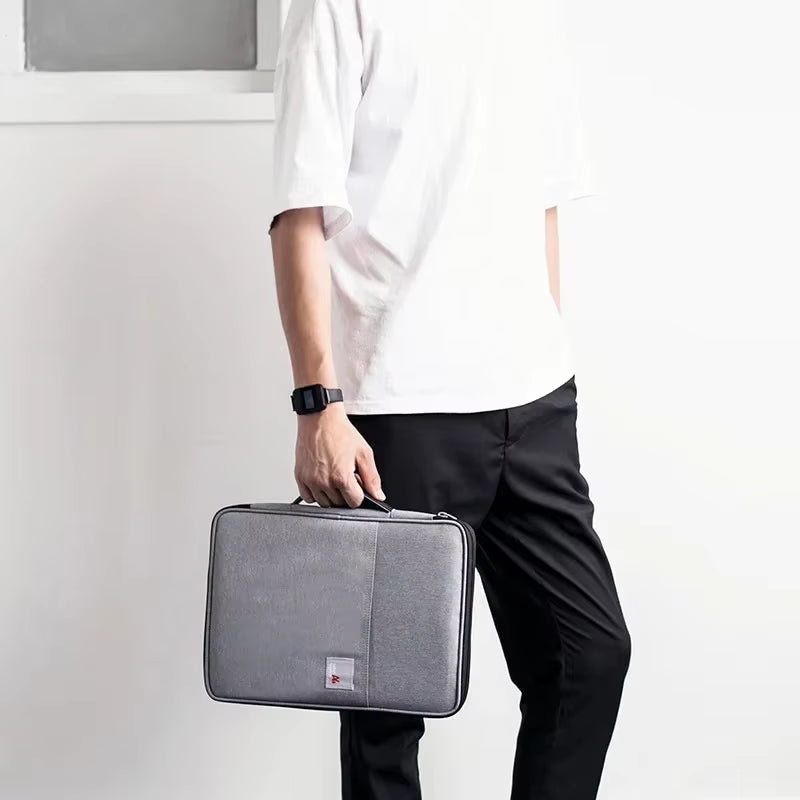 A4 Document Organizer Folder Padfolio Multifunction Business Holder Case for Ipad Bag Office Filing Briefcase Storage Stationery